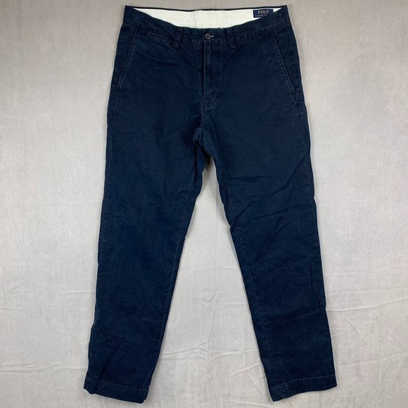 Polo Ralph Lauren Other - Ralph Lauren Polo Mens Pants 32 Navy Blue Chino Slim Fit Preppy Business 32x31